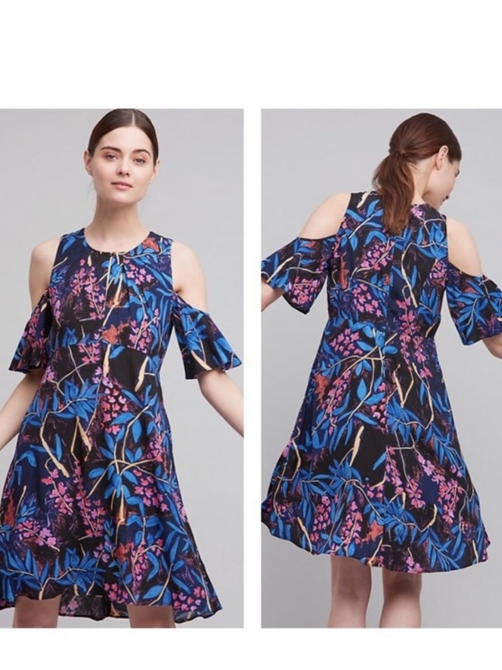 Anthropologie Maeve Elia Open-Shoulder Dress • Size 10